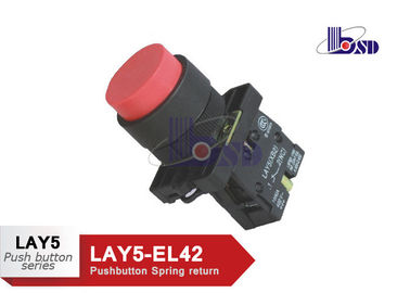 LAY5（XB2）-EL42 red color even button spring return with symbol logo  push button swithes