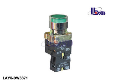 660V Green Flat Momentary Switch Via Integral Resistance LAY5（XB2）-BW3371